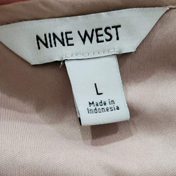 Nine West Rose Gold Sequin Reversible Razorback Party Camisole Sheath Size Large - Picture 9 of 10